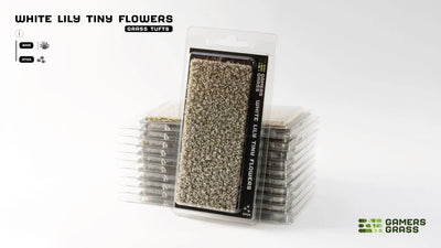 Gamers Grass Tufts: Flowers- White rose Flowers