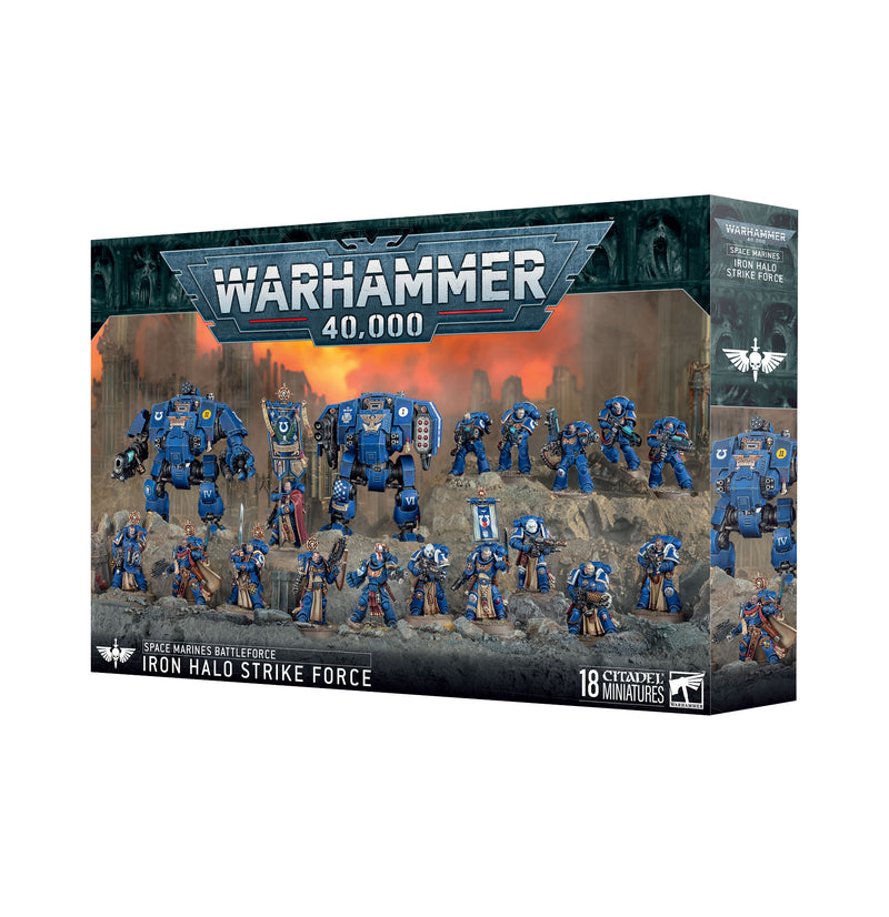 Warhammer 40,000 Space Marines BattleForce Iron Halo Strike Force