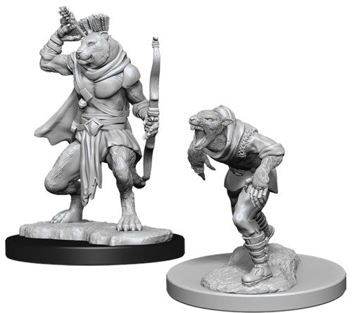 Dungeons & Dragons Nolzur`s Marvelous Unpainted Miniatures: Wererat & Weretiger
