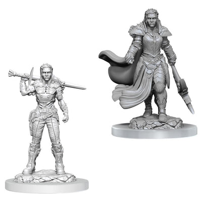 WizKids Nolzur's Marvelous Miniatures: Unpainted Miniatures: Orc Fighter Female