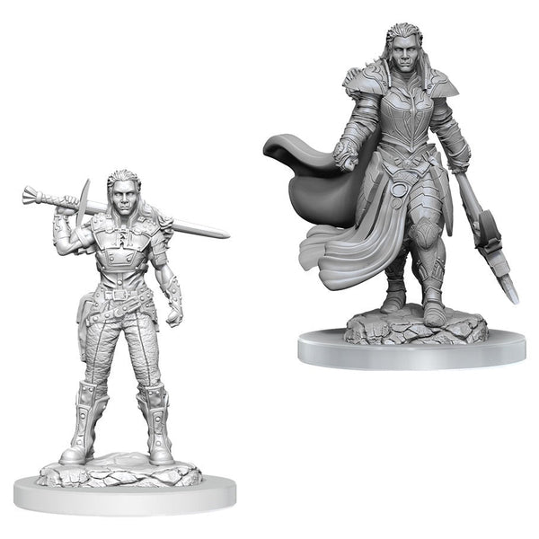 WizKids Nolzur's Marvelous Miniatures: Unpainted Miniatures: Orc Fighter Female
