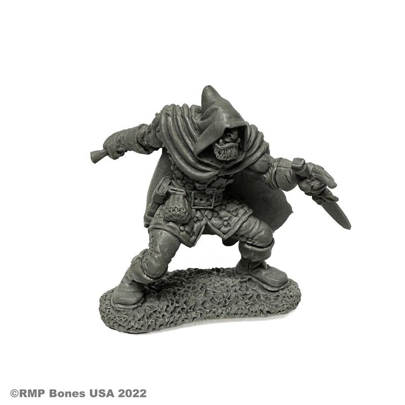 REAPER BONES: LEGENDS: ROGAN, HALF ORC THIEF (30085)