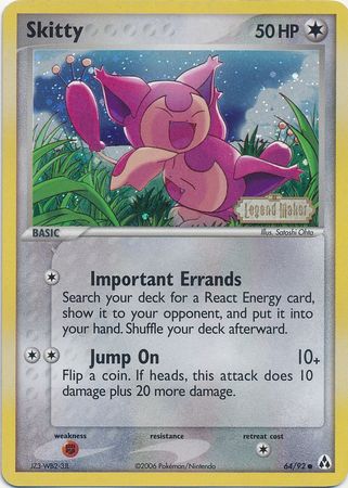 Skitty (64/92) (Stamped) [EX: Legend Maker]