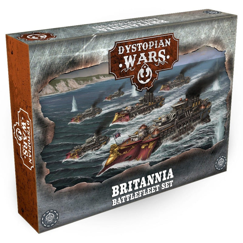 Dystopian Wars Britannia Battle Fleet Set