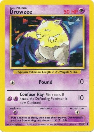 Drowzee (49/102) [Base Set Unlimited]