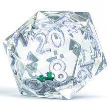 Siurius Dice Sharp Edge D20 Snowglobe