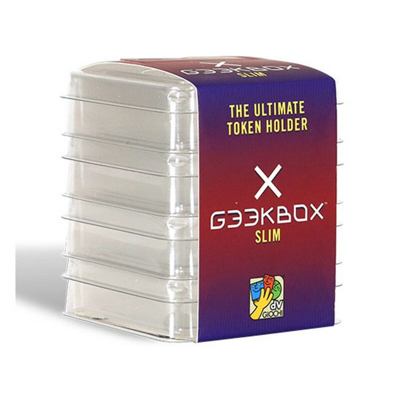 Geekbox: Slim Size- Clear Plastic Token Storage Box/Lid 4pk