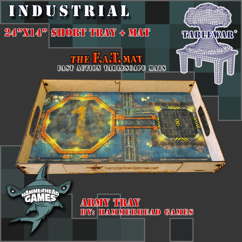 FAT Mat Short Army Tray 24X14 Industial
