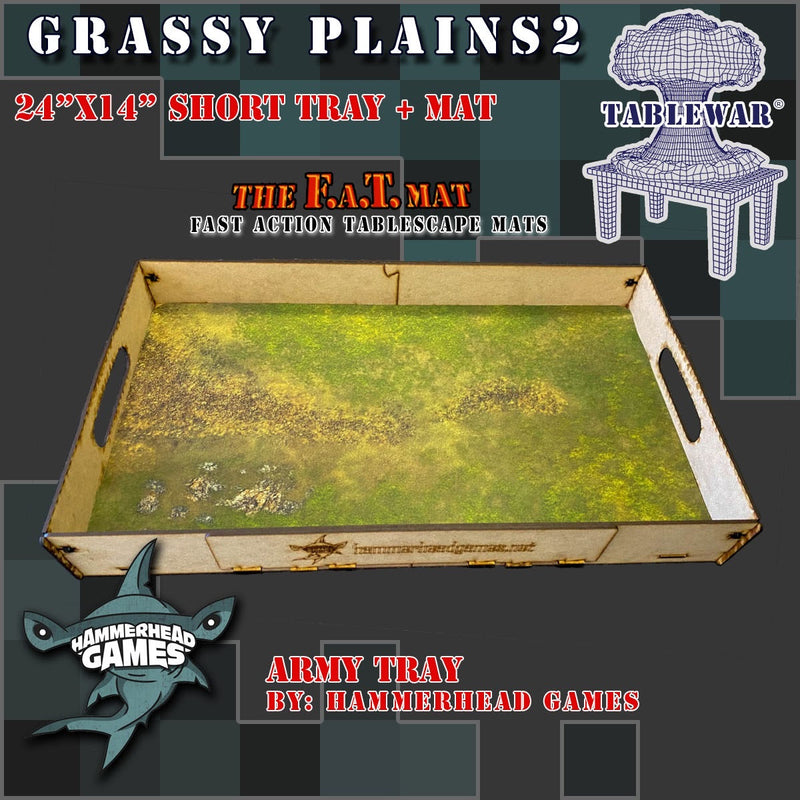 FAT Mat Short Army Tray 24X14 Grassy Plains 2