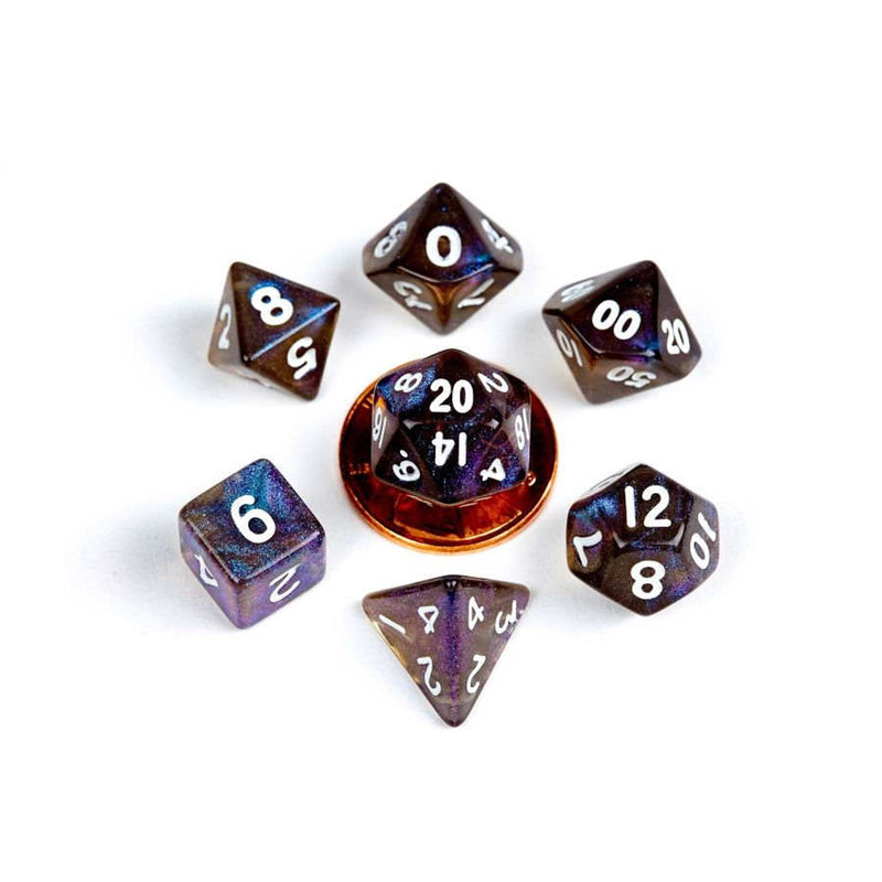 Metallic Dice Games Poly Mini Stardust Galaxy